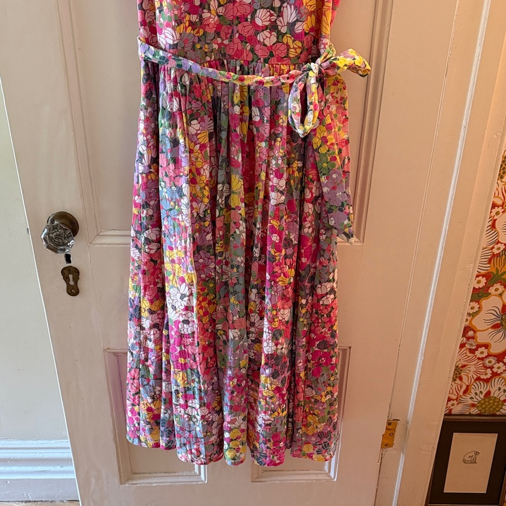 Kate Spade Multicolor Floral Midi Dress size 8 - Picture 4 of 12